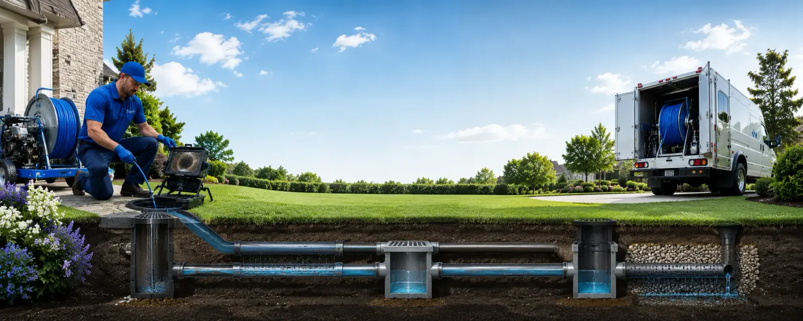 Outdoor drain cleaning information for Avon, CT